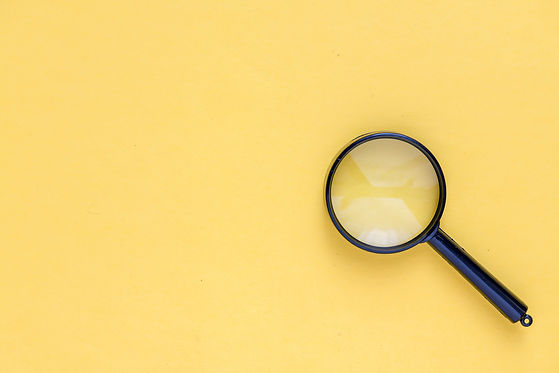 photograph of a magnifying glass