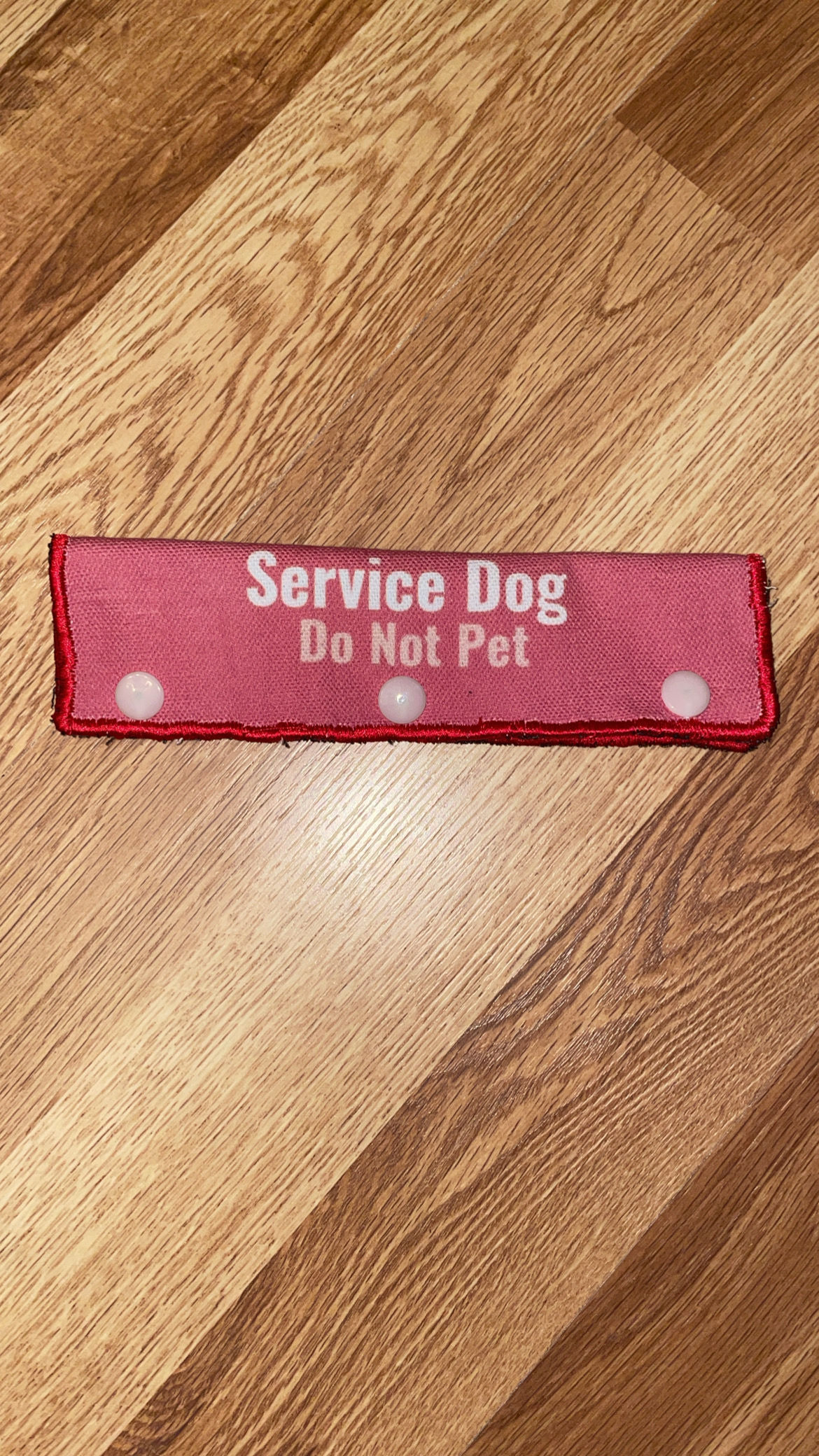 Red Service Dog Do Not Pet Leash Wrap