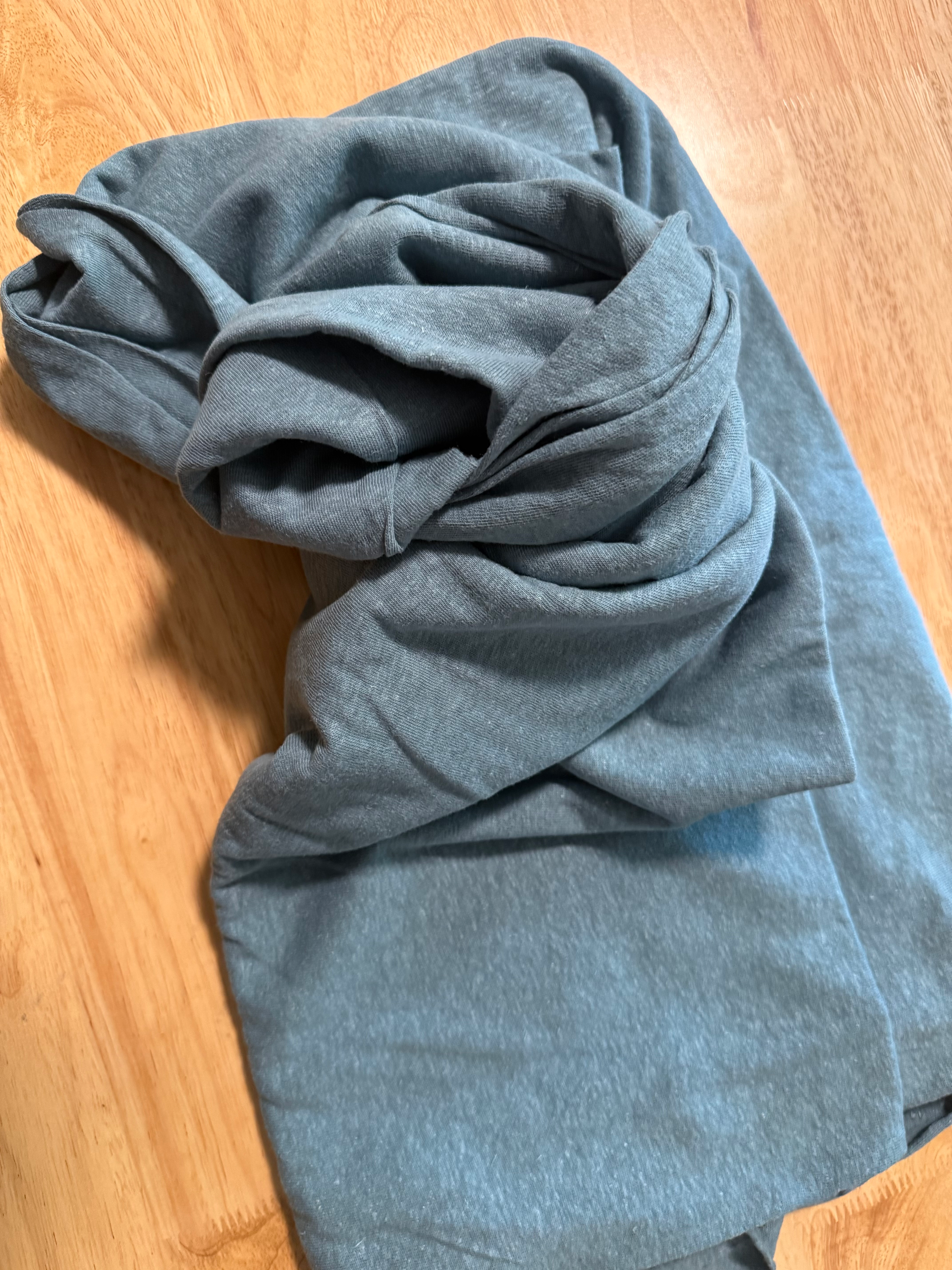 Blue Cotton Hemp Jersey