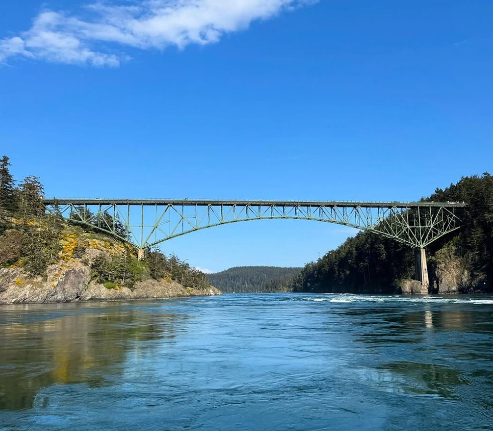 Deception Pass bridge, connecting Whidby Island and Fidalgo Island.