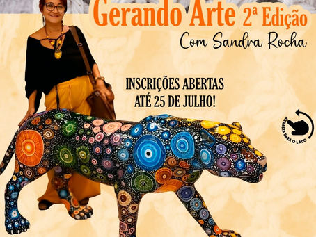 Vem aí a 2ª edição do “Gerando Arte” com Sandra Rocha! Participação será gratuita na Alcartes