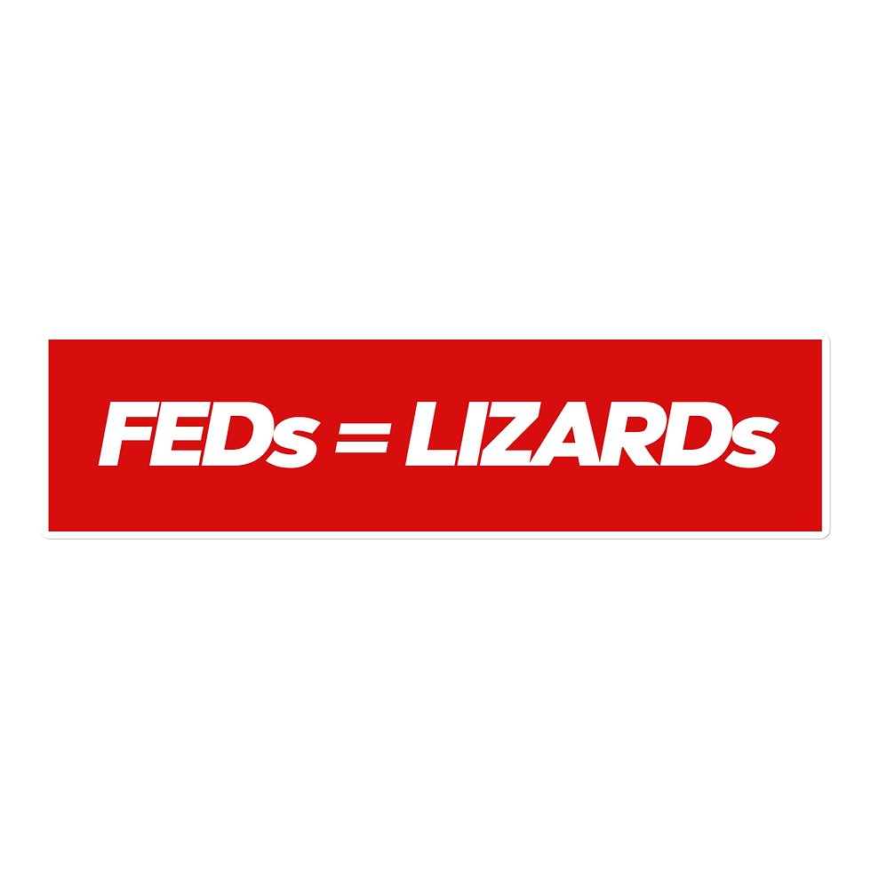 Thumbnail: FEDs ARE LIZARDS sticker