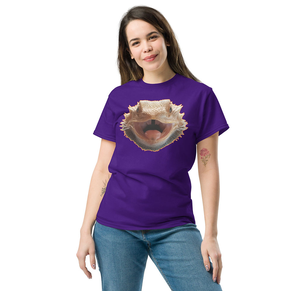 Thumbnail: BIG HAPPY Bearded Dragon Lizard TShirt