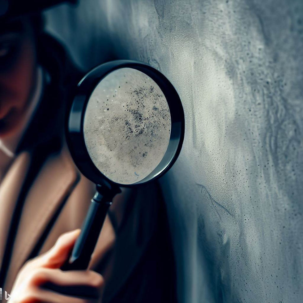 Sherlock's Home Inspectors finding hidden mold.