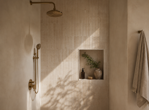 Microcement Shower in Tulsa