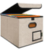 Thumbnail: Collapsible File Organizer Box with Lid