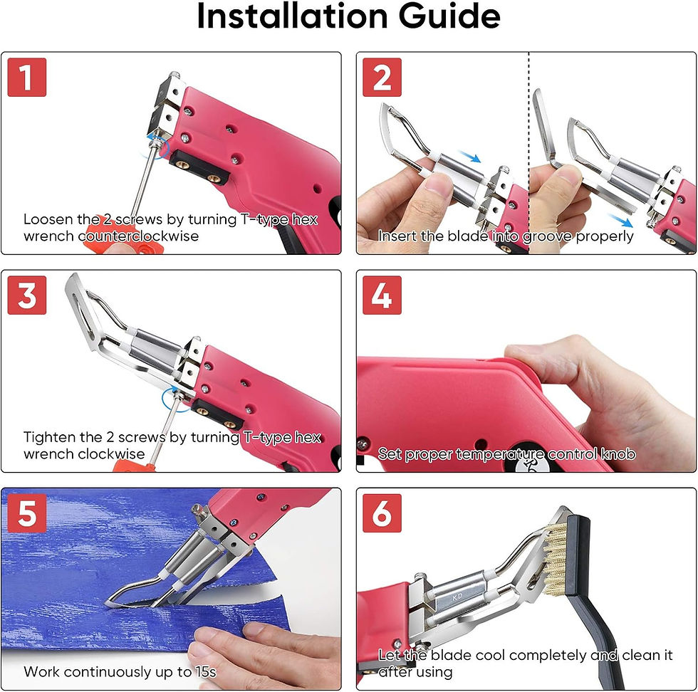 Thumbnail: Fabric Cutter Rope Cutter, Pro Electric Hot Knife Heat Sealer