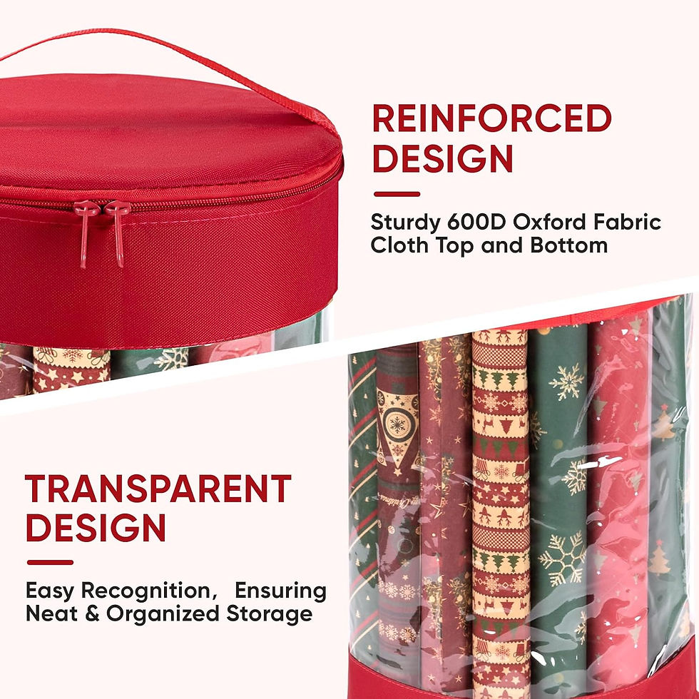 Thumbnail: Christmas Wrapping Paper Organizer Storage
