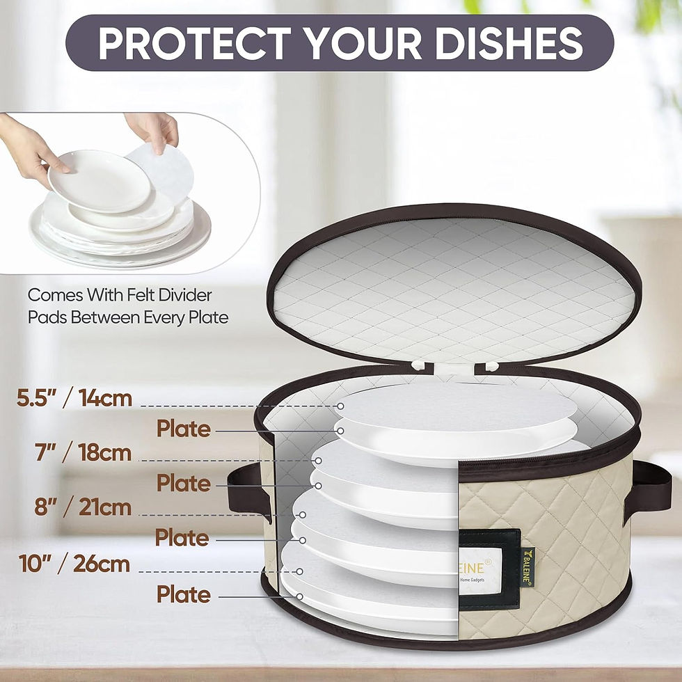 Thumbnail: China Storage Containers, Sturdy Quilted Wine Glass Storage, Plate Organizer