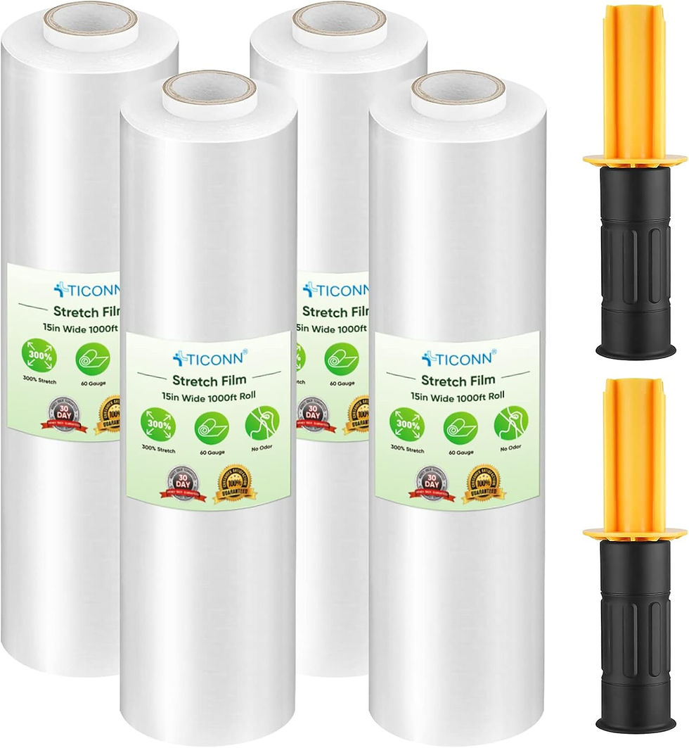 Thumbnail: Stretch Wrap Stretch Film Roll with Handles