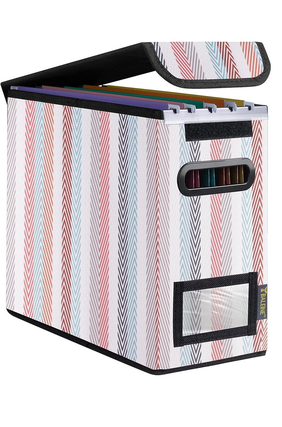 Thumbnail: File Organizer Box with Lid, Collapsible File Folder Organizer