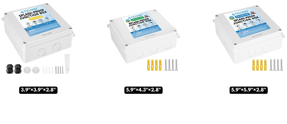 Thumbnail: Electrical Junction Box, IP65 Splash-Proof ABS Plastic Project Box