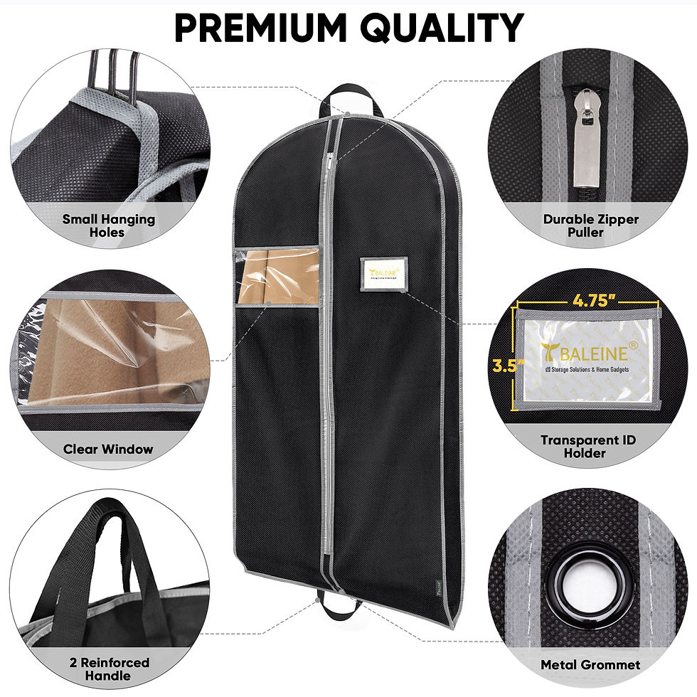 Thumbnail: Heavy Duty Garment Bag with Shoe Storage, Travel Bag