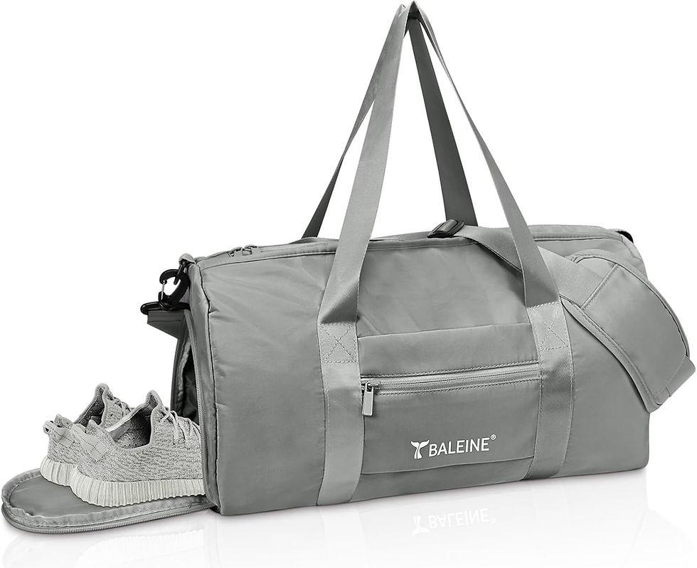 Thumbnail: Gym Bag, Waterproof Duffel Bag with Shoes and Wet Clothes Compartments
