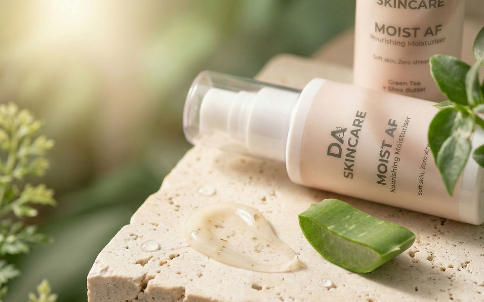 Lightweight moisturiser texture suitable for dry and sensitive teen skin.