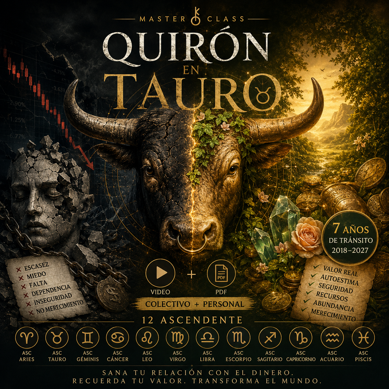 QUIRÓN EN TAURO LA HERIDA ECONÓMICA Y TU VALOR REAL - MASTERCLASS