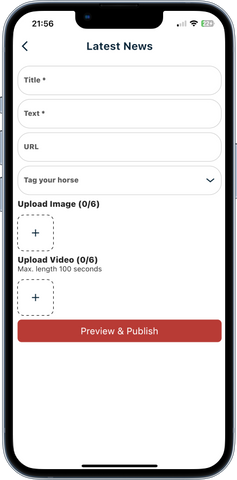 Upload horse jumping news as it happens. Your horse jumping results and performance.