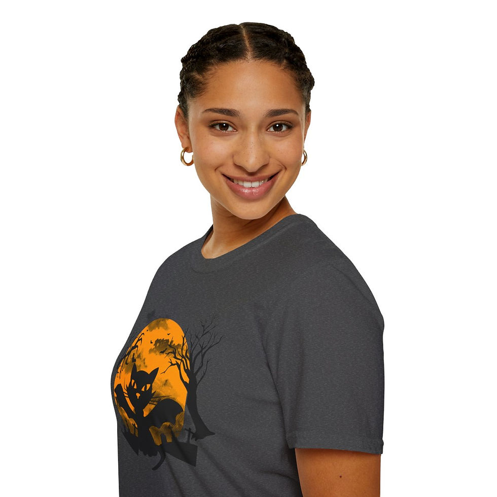 Thumbnail: Spooky Cat Halloween T-Shirt