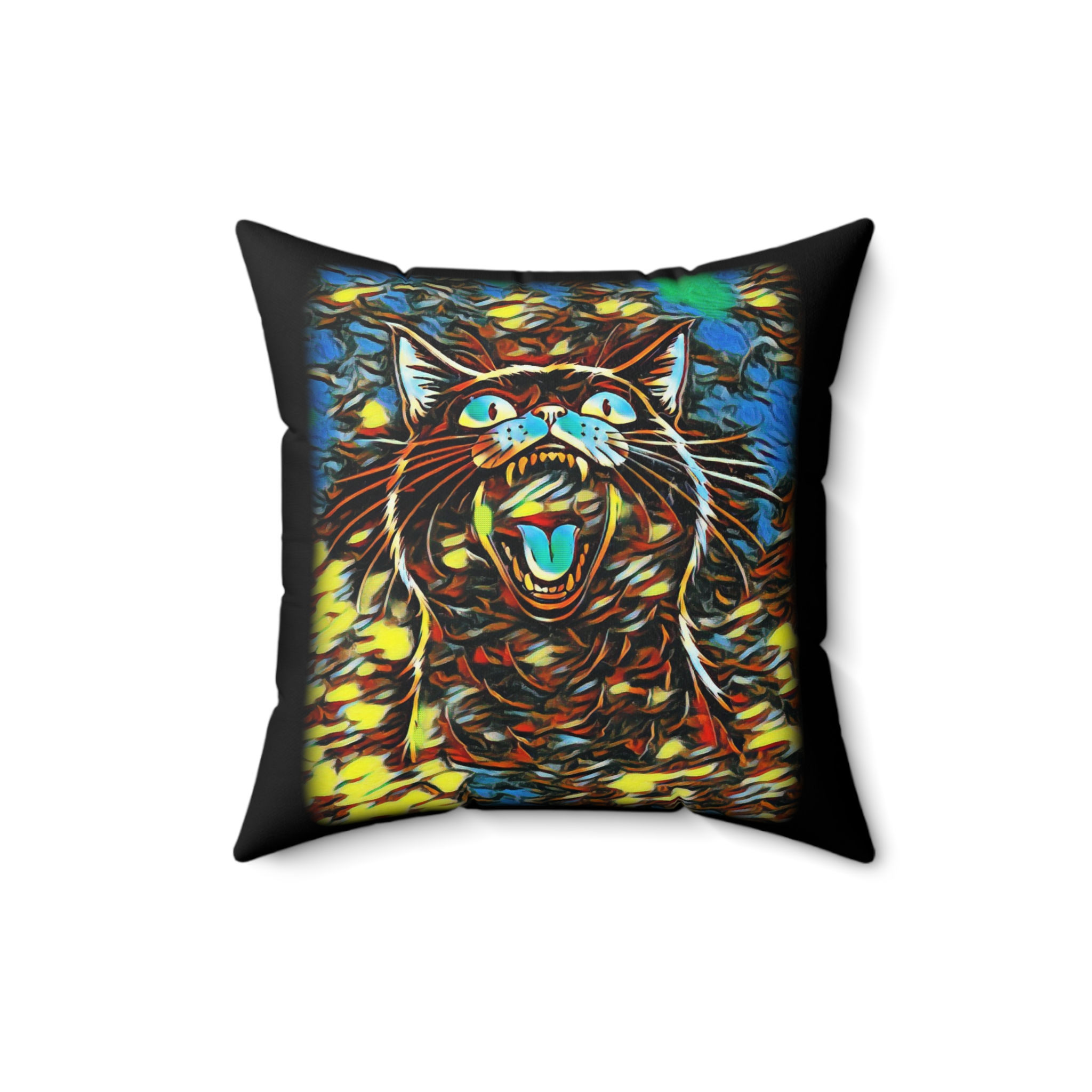 Impressionist Cat Pillow