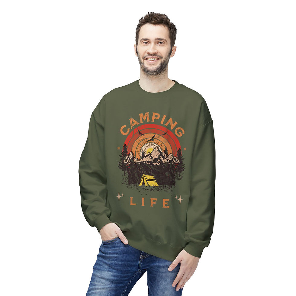 Thumbnail: Camping Life Crewneck Sweatshirt
