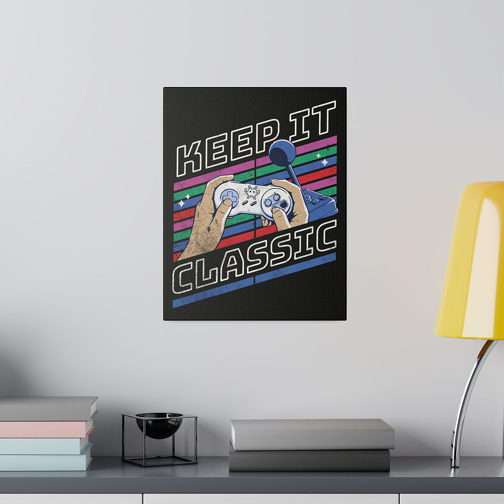 Thumbnail: Retro Gamer Wall Art Canvas
