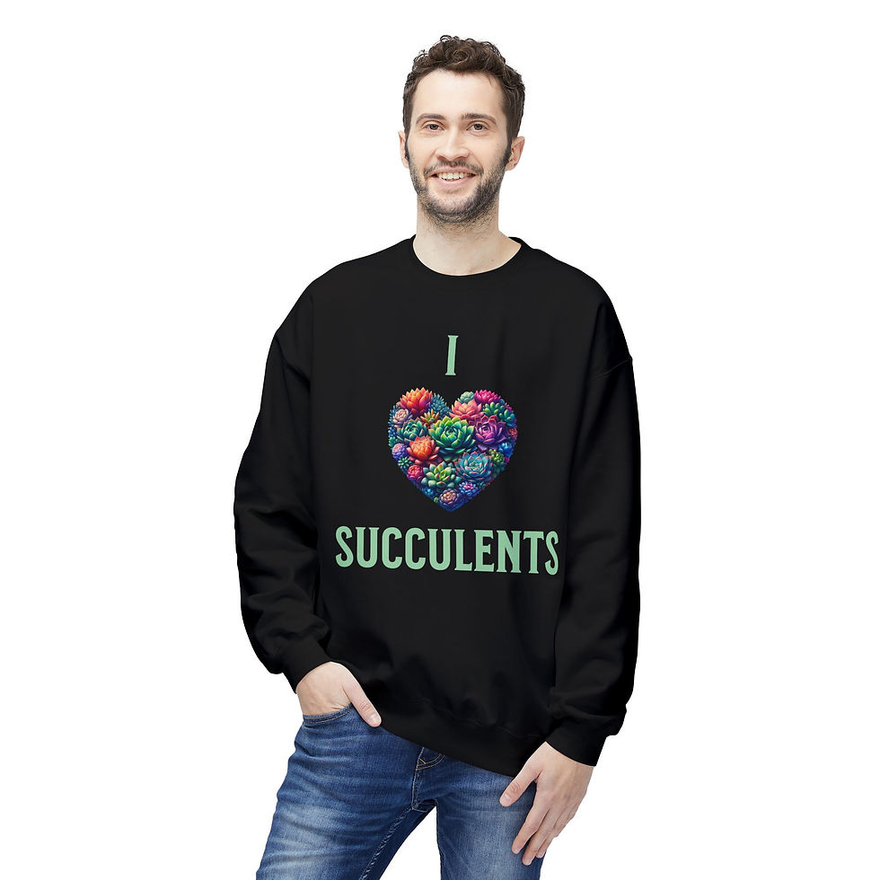 Thumbnail: I Love Succulents Crewneck Sweatshirt