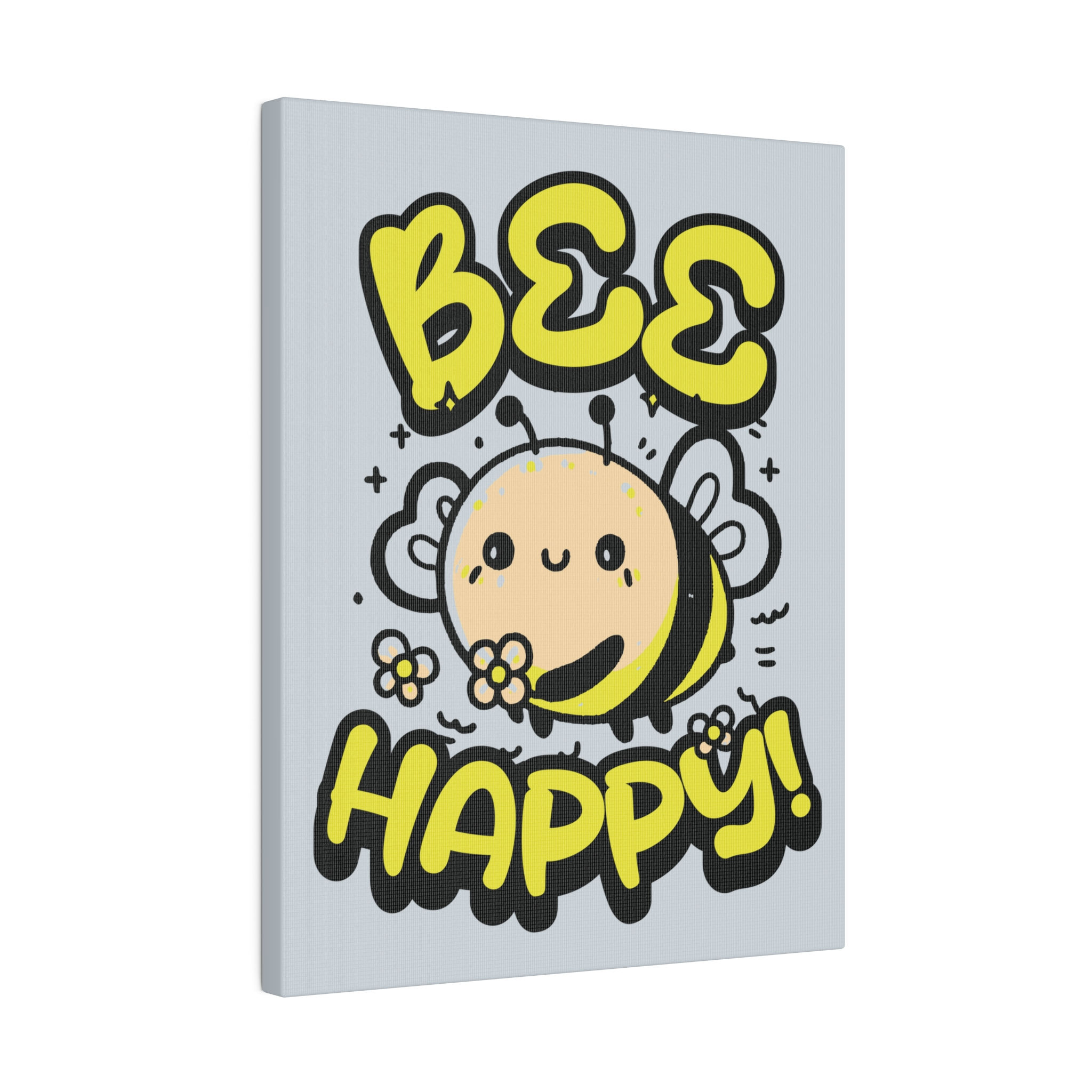 Bee Happy Canvas Wall Art