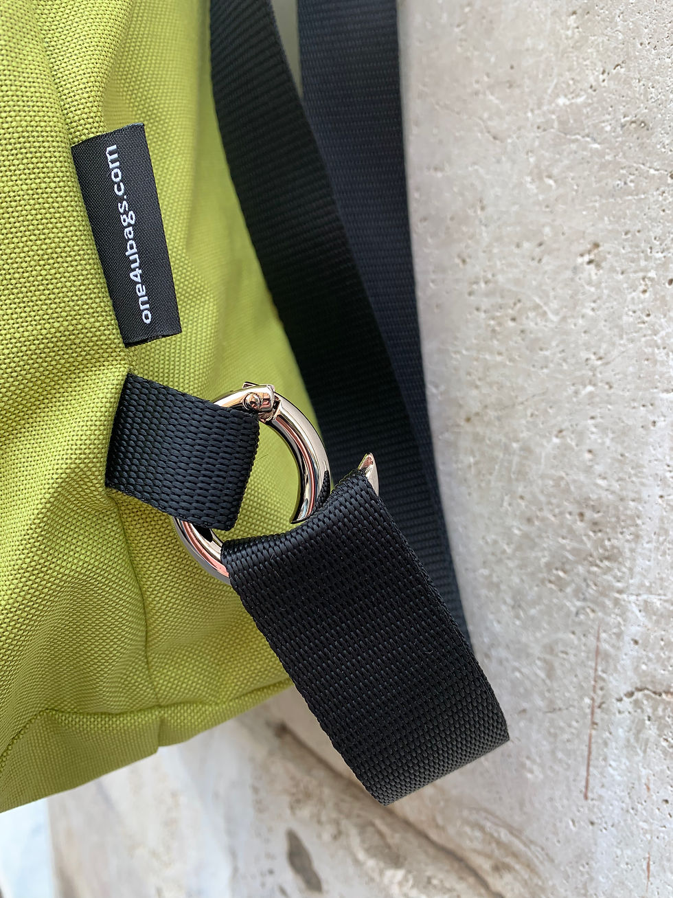 Thumbnail: Minimal backpack coated cotton lime