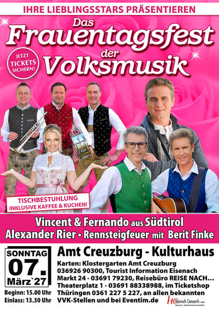 Das Frauentagsfest der Volksmusik 2027 • So. 07.03.2027