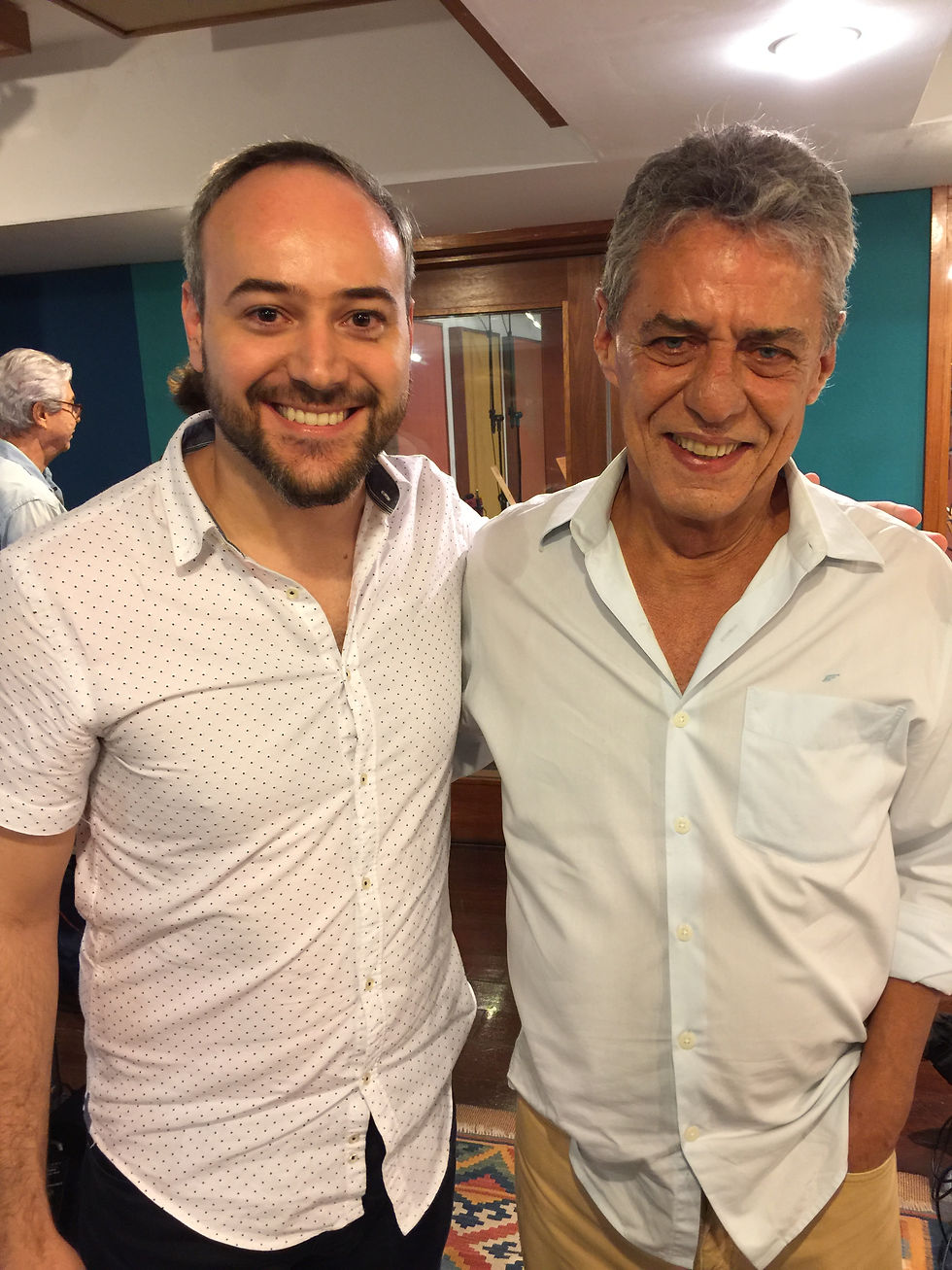 Durante gravação do álbum "Caravanas" em 2017