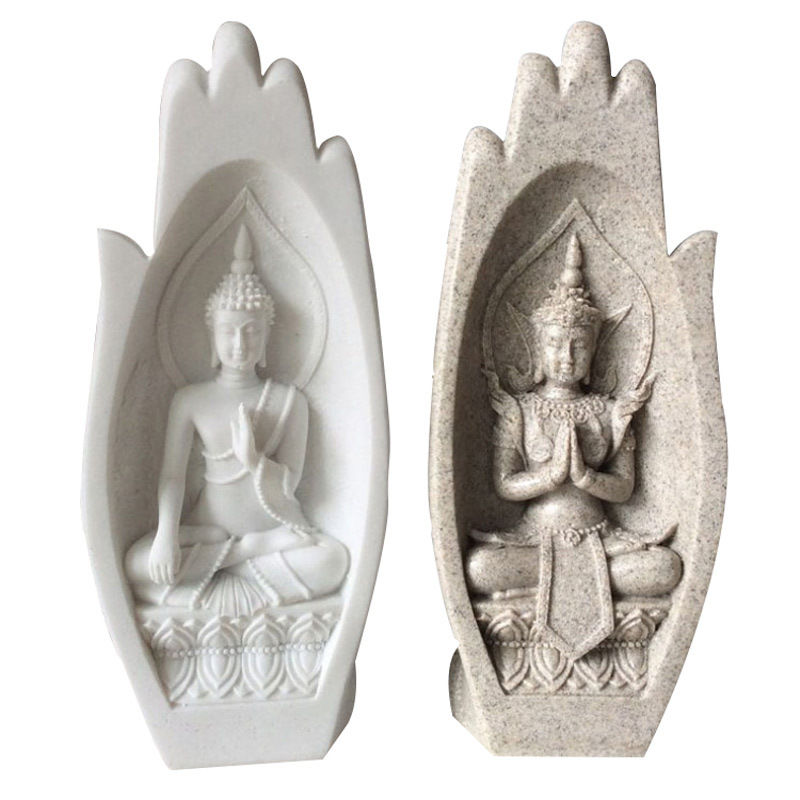 Thumbnail: Creative Resin Buddha Hand Sculpture for Home Decor