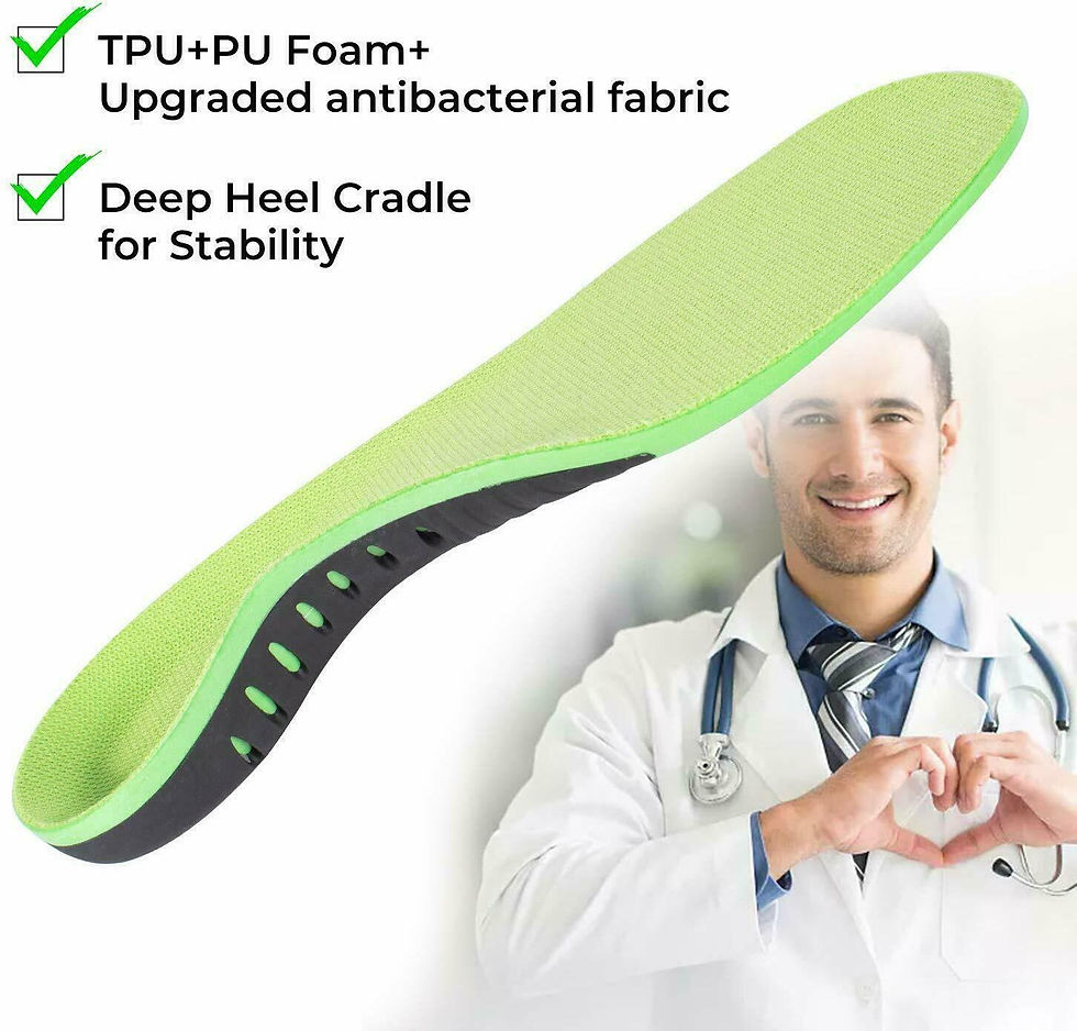 Thumbnail: Orthotic Shoe Insoles Inserts Flat Feet High Arch Support For Plantar Fasciitis