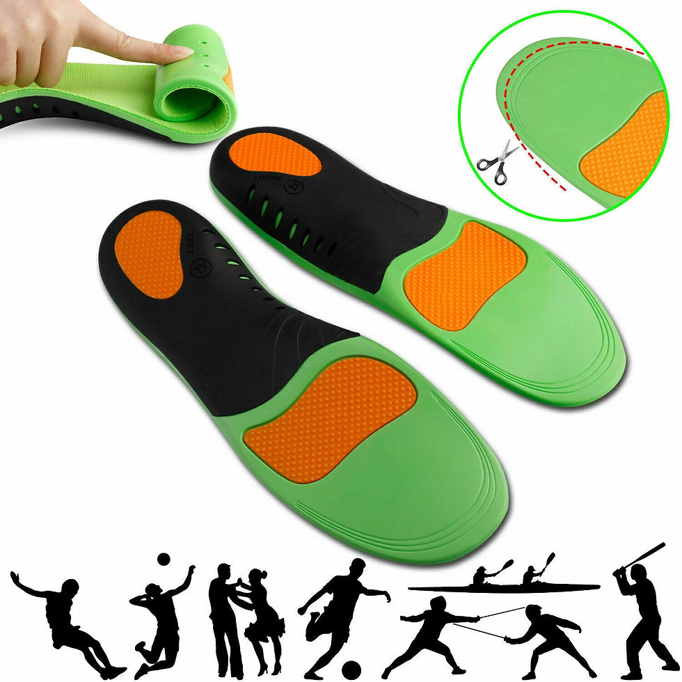 Thumbnail: Orthotic Shoe Insoles Inserts Flat Feet High Arch Support For Plantar Fasciitis