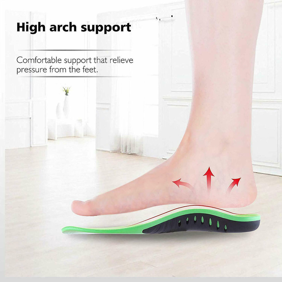 Thumbnail: Orthotic Shoe Insoles Inserts Flat Feet High Arch Support For Plantar Fasciitis