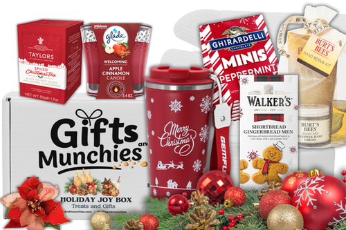 Christmas Snack Box Gift Basket – Holiday Treats & Cozy Surprises
