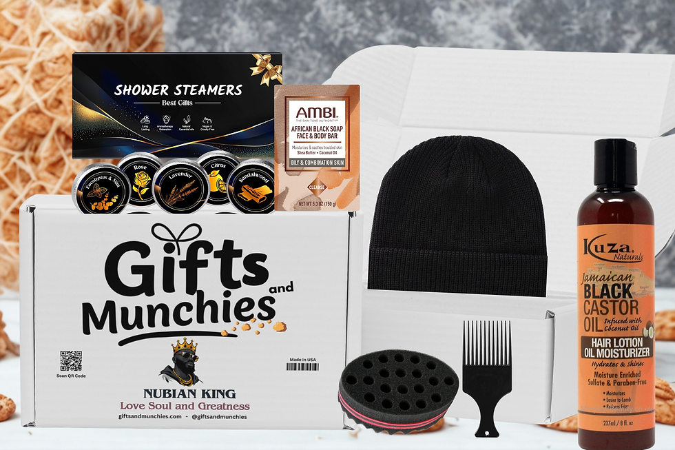 Thumbnail: Nubian King Snack Box Gift Basket for Men