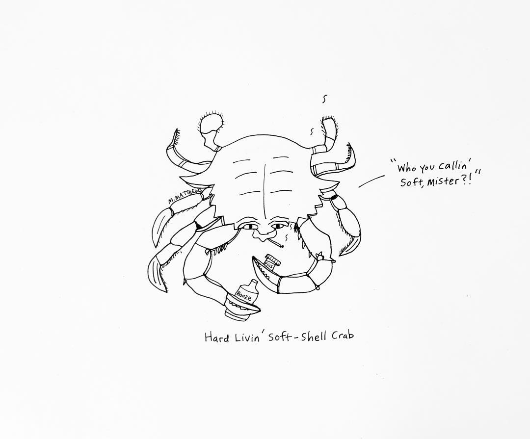 Hard livin' soft-shell crab