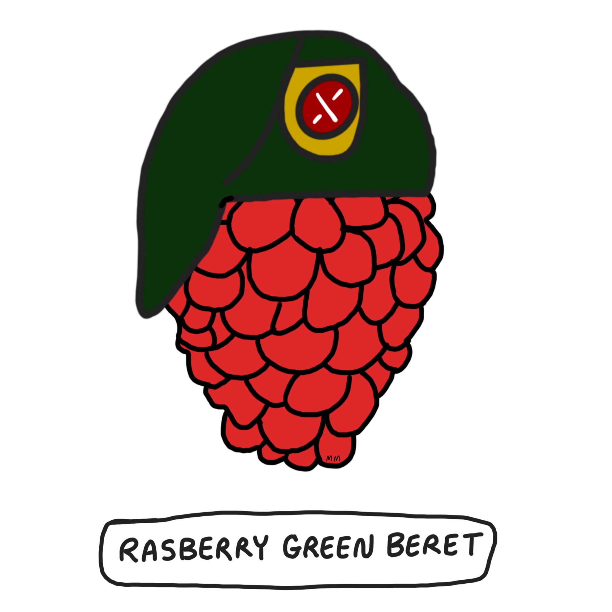 Rasberry Green Beret