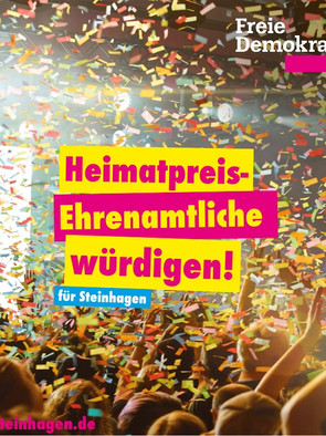 Heimatpreis für Ehrenamtliche
