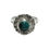 Thumbnail: Sterling Silver Traditional Asian Vintage Style Turquoise Stone Ring Size O Gift