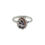 Thumbnail: Sterling Silver Traditional Asian Vintage Style Amethyst Stone Ring Size P Gift