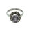 Thumbnail: Sterling Silver Traditional Asian Vintage Style Amethyst Stone Ring Size Q Gift