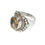 Thumbnail: Sterling Silver Ethnic Asian Vintage Style Lemon Quartz Stone Ring Size O Gift