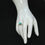 Thumbnail: Sterling Silver Traditional Asian Vintage Style Turquoise Stone Ring Size O Gift