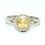 Thumbnail: Sterling Silver Ethnic Asian Vintage Style Yellow Quartz Ring Size O 1/2 Gift