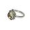 Thumbnail: Sterling Silver Ethnic Asian Vintage Style Lemon Quartz Stone Ring Size O 1/2