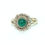 Thumbnail: Sterling Silver Ethnic Asian Vintage Style Green Onyx Stone Ring Size N Gift