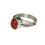 Thumbnail: Sterling Silver Traditional Asian Vintage Style Carnelian Ring Size M 1/2 Gift