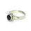 Thumbnail: Sterling Silver Traditional Asian Vintage Style Garnet Stone Ring Size P Gift