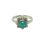 Thumbnail: Sterling Silver Traditional Asian Vintage Style Turquoise Ring Size P Gift